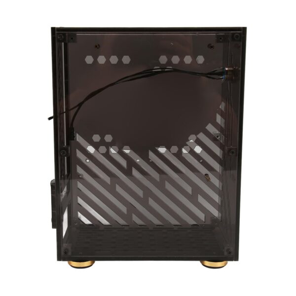 Beufee Computer Chassis, Mini-ITX Case 4.3L Clear Acrylic Panel for 1U Power 2.5in SSD 360 Degree Cooling Cushioning Foot Pads(Black) - Image 9