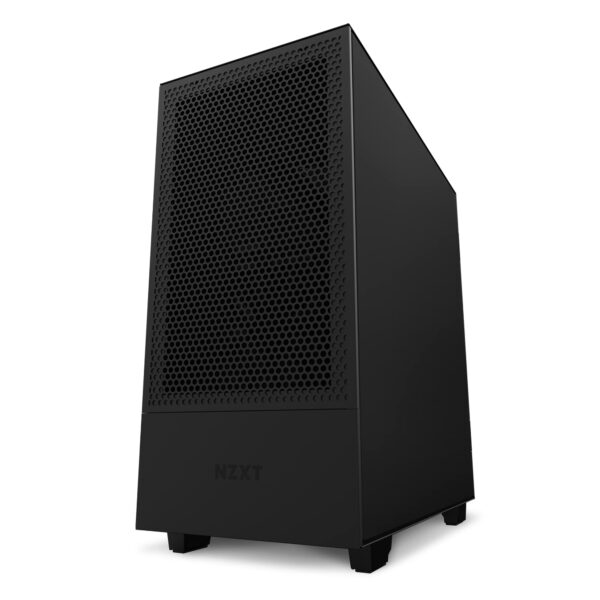 NZXT H510 Flow - CA-H52FB-01 - Compact ATX Mid-Tower PC Gaming Case - Perforated Front Panel - Tempered Glass Side Panel - Cable Management System - Water-Cooling Ready - Black - Image 2