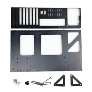 Mining Rig Frame for GPU Aluminum Open Miner Mining Frame Rig Case Support GraphicsCard Insulation