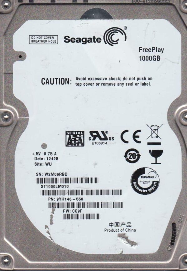 1TB Seagate FreePlay ST1000LM010 SATA 2.5 Notebook Hard Drive (Renewed) - Image 4