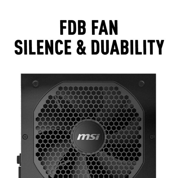 MSI MPG Series Power Supply (PSU): 850 Watt, Full Modular, 80 PLUS Gold Certified, 10 Year Warranty, A850GF (Renewed) - Image 6