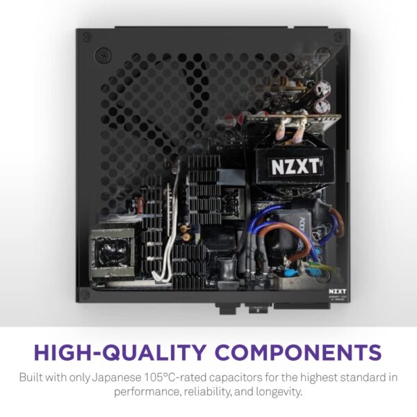NZXT C1000 PSU (2022) - PA-0G1BB-US - 1000 Watt PSU - 80+ Gold Certified - Fully Modular - Sleeved Cables - ATX Gaming Power Supply (Renewed) - Image 7