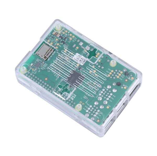 REES52 Raspberry Pi 3 Case, Raspberry Pi 3 Model B Case PC Protective Case with 2X Heatsinks for Raspberry Pi 3 Model B, Pi 2 Model B & Pi Model B+ (Clear) - Image 5