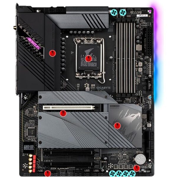 GIGABYTE Z690 AORUS Elite AX (LGA 1700/ Intel Z690/ ATX/ DDR5/ Quad M.2/ PCIe 5.0/ USB 3.2 Gen2X2 Type-C/WiFi 6/2.5GbE LAN/Gaming Motherboard) (Renewed) - Image 8