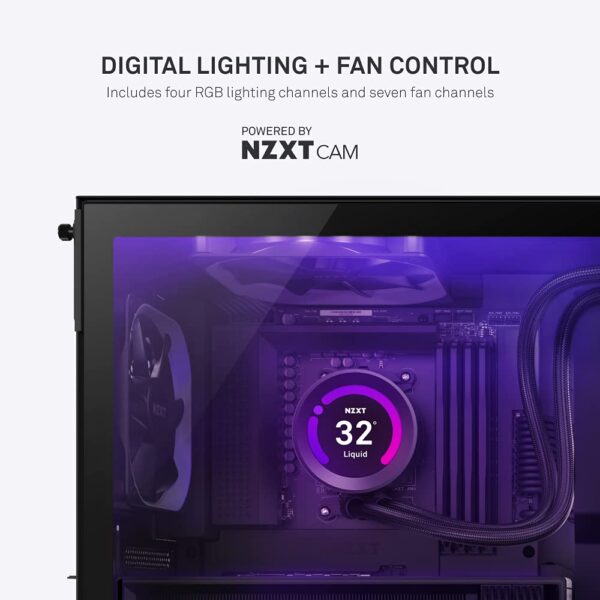 NZXT N7 B550 - N7-B55XT-B1 - AMD B550 chipset (Supports AMD Socket AM4 Ryzen CPUs) - ATX Gaming Motherboard - Integrated Rear I/O Shield - WiFi 6 connectivity - Black (Renewed) - Image 6