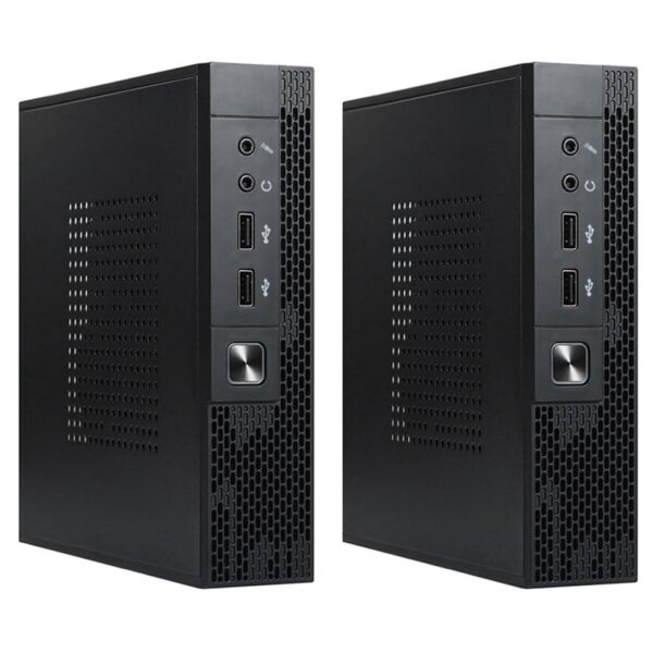 Okhugogo 2X ITX Computer Case TX02 Mini Desktop Case Industrial Control HTPC Case