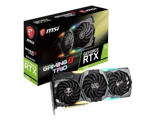 MSI Gaming GeForce RTX 2080 8GB GDRR6 256-bit VR Ready Graphics Card (RTX 2080 Gaming X Trio) (Renewed)