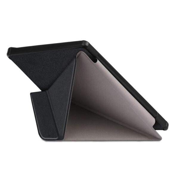 Kobo Libra H2O Flip Cover, Heavy Duty Folding Hard Kid Proof Cover PU Ultra Slim Smart Case with Auto Wake Up/Sleep Protection Shell Shockproof for Kobo Libra H2O 7.0 2019 Tablet PC (Black) - Image 6