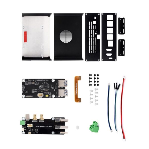 YUGSHNKFC Aluminum Enclosure Case for Development Board with PCIE Ethernet USB3.2 Expansion Board for Optional Large Space - Image 5