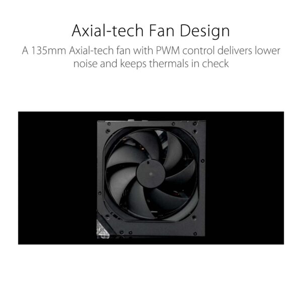 ASUS ROG Thor 1000W Platinum II Fully Modular Power Supply (1000 Watt, 80+ Platinum, Lambda A++ Certified, ROG Heatsinks, 135mm PWM Fan, 0dB Mode, OLED Panel, Sleeved Cables, Aura Sync) (Renewed) - Image 2
