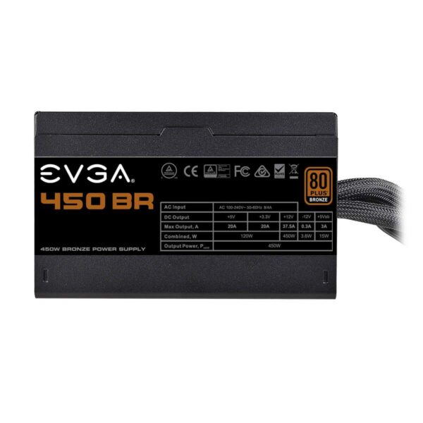 EVGA 450 BR, 80+ Bronze 450W, 3 Year Warranty, Power Supply 100- BR-0450-K1 (Renewed) - Image 6