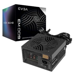 EVGA 600 W3, 80+ White 600W, 3 Year Warranty, Power Supply, 100-W3-0600-K1 (Renewed)
