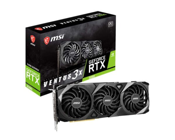 MSI NVIDIA GeForce RTX 3090 Ventus 3X 24GB GDDR6X OC Graphics Card (Renewed)