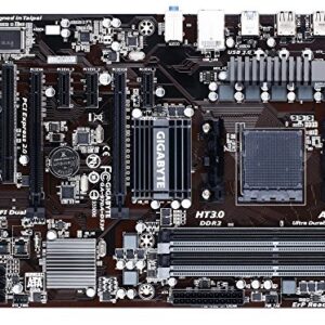 Gigabyte AM3+ AMD 970 SATA 6Gbps USB 3.0 ATX AM3+ Socket DDR3 1600 Motherboards (GA-970A-DS3P) (Renewed)