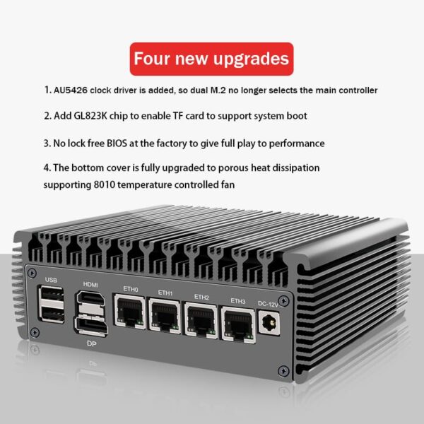 CWWK Newly Upgrade V5 Version N5105 i226-V Softroute Mini-Host/PVE/ESXI Fansless Energy Saving PC (V5-N5105-16G-256G) - Image 7
