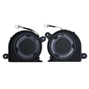 (1 Pair) New CPU GPU Cooling Fans Intended for Dell XPS 13 9300 9310 Series Laptop Replacement Fan 0FRK0V 0WX28K P117G DC5V (Not for XPS 9310 2-in-1 Series) Without Back Plater