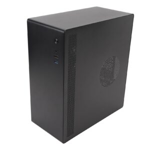 PC Gaming Case, Metal Fine Space Layout Desktop Computer Case Gaming PC Case Multiple Interfaces Gaming Computer PC Case for Home Office School