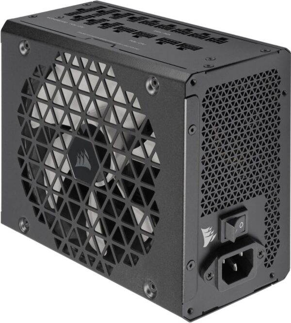 Corsair RM1200x Shift Fully Modular ATX Power Supply - Modular Side Interface - ATX 3.0 & PCIe 5.0 Compliant - Zero RPM Fan Mode - 105°C-Rated Capacitors - 80 Plus Gold Efficiency - Black (Renewed) - Image 2