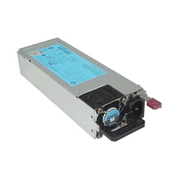 HPE Hot-Plug /, Redundant - Plug-in Module 500 Power Supply 720478-B21, Silver (Renewed) - Image 2