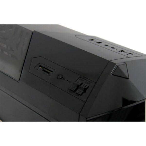 Game Max Destroyer Gaming Case for PC with 3 x 12 cm 15 Green LED Fans - Image 7