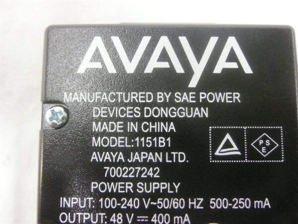 Avaya 1151B1 700227242 Power Injector (Power Supply) (Renewed) - Image 2