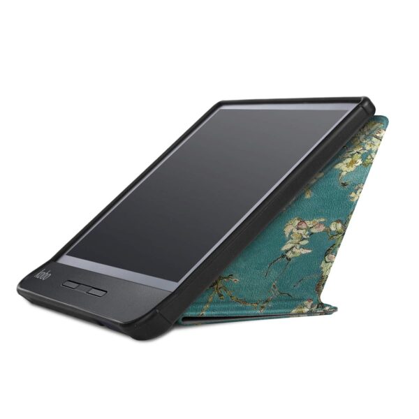 Kobo Libra H2O Flip Cover, Heavy Duty Folding Hard Kid Proof Cover PU Ultra Slim Smart Case with Auto Wake Up/Sleep Protection Shell Shockproof for Kobo Libra H2O 7.0 2019 Tablet PC (Apricot) - Image 4