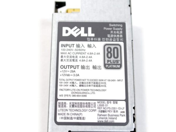 Dell 350W Redundant Power Supply for PowerEdge R420 Server PN: Y8Y65 9WR03 P7GV4 (Renewed) - Image 5