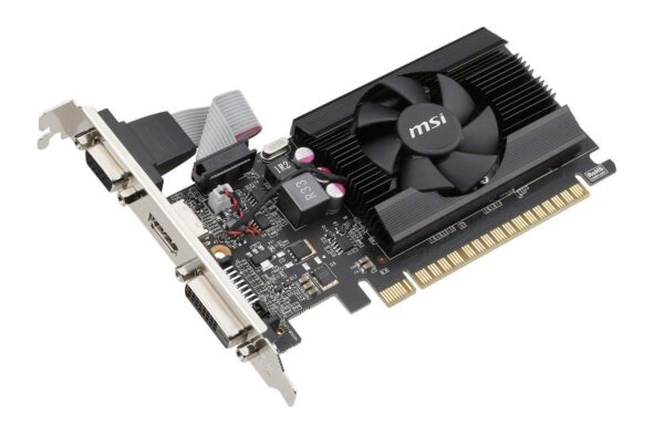 MSI Gaming GeForce GT 710 2GB GDRR3 64-bit HDCP Support DirectX 12 OpenGL 4.5 Single Fan Low Profile Graphics Card (GT 710 2GD3 LP) (Renewed) - Image 3