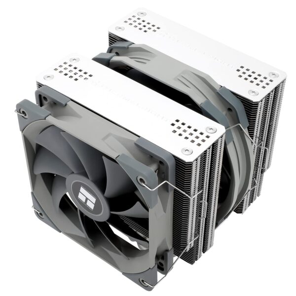 Thermalright FS140 CPU Air Cooler, 4 Heat Pipes, TL-D14 and C12 PWM Fan, Aluminium Heatsink Cover, AGHP Technology, Dual Tower CPU Cooler for AMD AM4/AM5/Intel LGA 1700/1150/1151/1155/1156/1200/2011