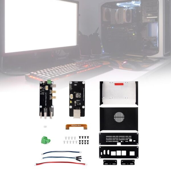 YUGSHNKFC Aluminum Enclosure Case for Development Board with PCIE Ethernet USB3.2 Expansion Board for Optional Large Space - Image 6