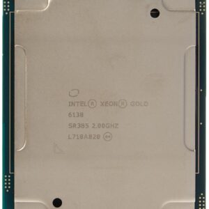 Intel Xeon Gold 6138 20 Cores 2GHz 27.5MB 10.4 GT/s 125W LGA 3647 CPU SR3B5 (Renewed)