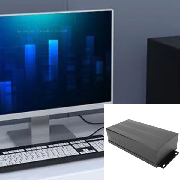 Efficient Aluminum Cooling Housing Electronic Enclosure DIY Board Compact and Easy to Use (105x55x200mm) Electronic Components Safeguarding - Image 2