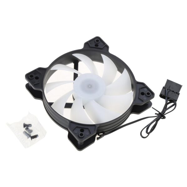 GRABLOOM 12cm Computer Case Cooling Fan for Desktop Computer Case Long Lifespans and Easy Installation 12cm Fan - Image 2