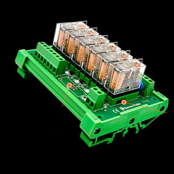 PLC amplifier TNKG2R-1E-1624P 1 SPDT DIN Rail Mount 12V 24V 6 Channel 1 SPDT 16A Pluggable Relay G2R-1-E (24V-NPN) - Image 2