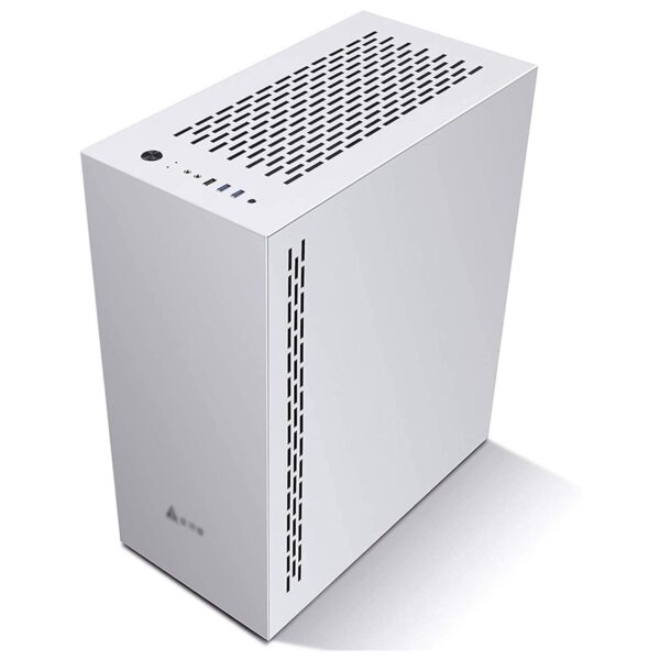 ZXFF PC Game Box with 1 Transparent Glass Window, I/O Panel USB3.0/USB2.0/Audio Port, Personalized Panel, White - Image 6
