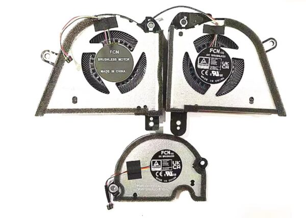 CSEZWASM New CPU+ GPU and Small Fan for ASUS ROG Zephyrus M16 2023 GU604 GU604VY DFSCL42P16593C DFS5F22B049545 DFSCL42P06593C DC12V 0.6A Fan