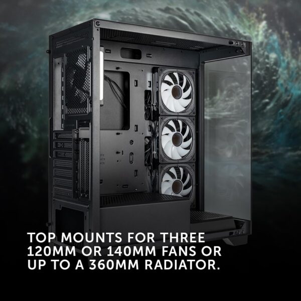 Kolink Unity Peak ARGB Midi Tower Showcase - Black - Image 3