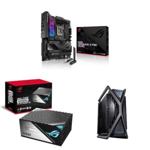 ASUS ROG Maximus Z790 Hero ATX Gaming Motherboard & Thor 1200W Platinum II (1200 Watt, Fully Modular Power Supply & ROG Hyperion GR701 EATX Full-Tower Computer case, Black