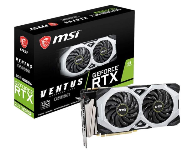 MSI Gaming GeForce RTX 2070 Super 8GB GDRR6 256-bit HDMI/DP NVLink Torx Fan Turing Architecture Overclocked G-SYNC Graphics Card (RTX 2070 Super Ventus GP OC) (Renewed)