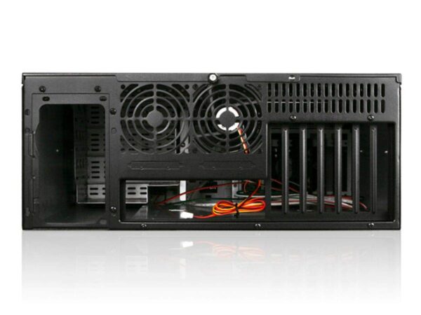 Monoprice 7-Bay 4U IPC Case, 20-inch Depth, Black - Image 3