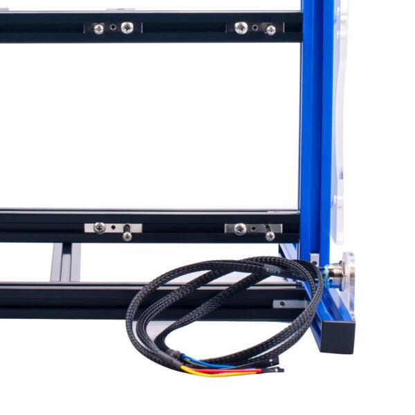 Computer Open Case Bracket, Excellent Open Computer Case Heat Dissipation Vertical Aluminum DIY Frame Supports ATX MATX ITX Motherboard(Blue) - Image 7
