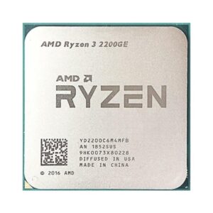 AMD Ryzen 3 2200GE CPU Used 2-Core 2-Thread Desktop Processor 3.2 GHz 4M 35W Socket AM4 (Renewed)