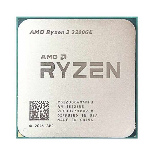 AMD Ryzen 3 2200GE CPU Used 2-Core 2-Thread Desktop Processor 3.2 GHz 4M 35W Socket AM4 (Renewed)