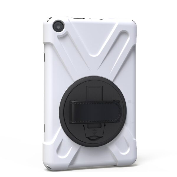 Fire HD 8 2017 Case with Kickstand, Anti-Scratch Cover Shell [Rugged] [Protective] [3 Layer] [Heavy Duty] [Shock Absorption] [Sleep / Wake Up] for Apple Fire HD 8 2017 (white)