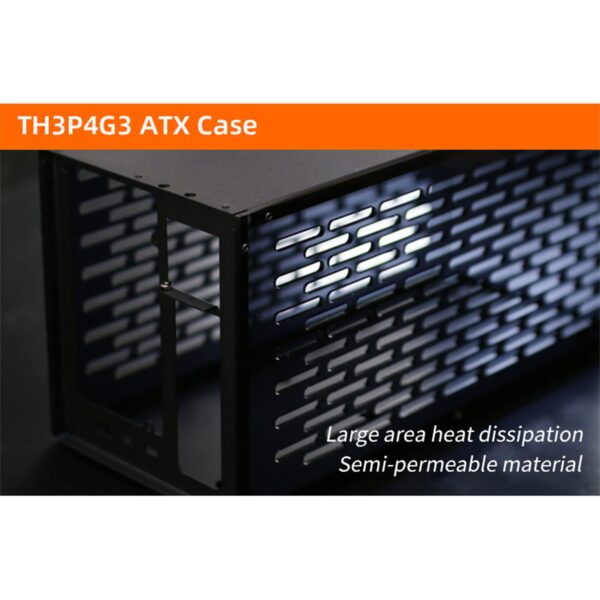 Asukohu chassis box TH3P4G3 Thunderbolt-compatible GPU Dock Case- Metal Frame with OLED Display Cooling Fans for SFX FlEX Power Supply - Image 4