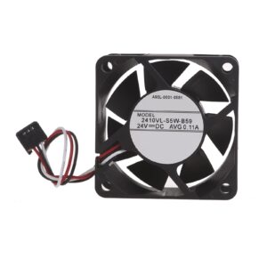 BEIDUOYANG DC24V 0.11A 2410VL-S5W-B59 59MM Cooling Fan for FANUC System Special Fan 5.9CM Fan 1PC 2410VL-S5W-B59 24V 0.11A 2 Lines Case Cooling Fan 59mm 59x59x25mm for NMB FANUC System Special Fan