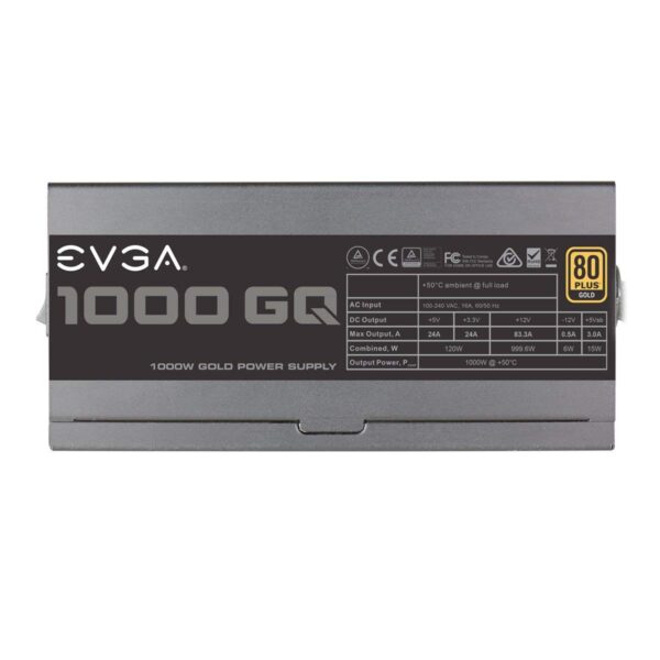 EVGA 1000 GQ, 80+ Gold 1000W, Semi Modular, ECO Mode, 5 Year Warranty, Power Supply 210-GQ-1000-V1 (Renewed) - Image 6
