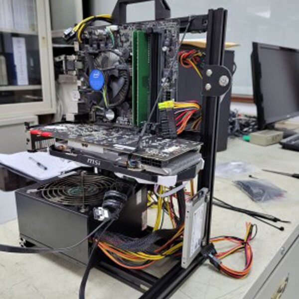 HIMNA PETTR PC Computer Case 1GPU, ATX/M-ATX/ITX Open Chassis, Open Aluminum Frame Chassis Rack with Good Heat Dissipation 11 * 17in - Image 7