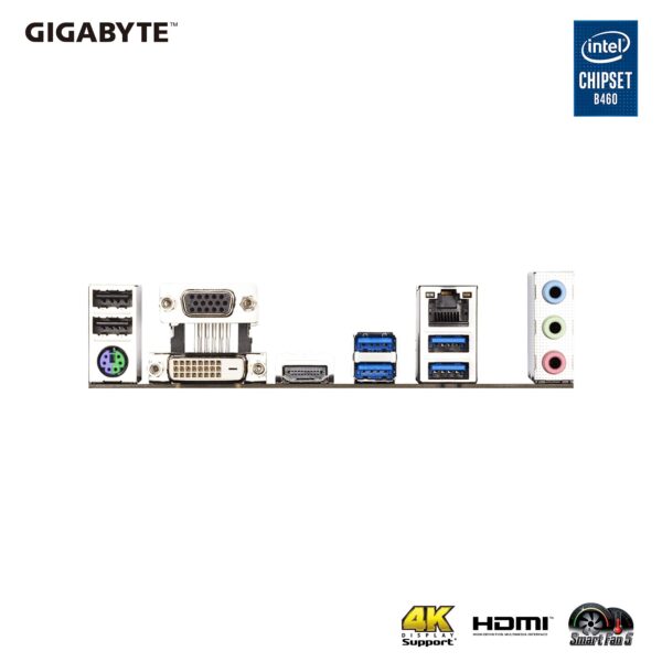 Gigabyte B460M DS3H (LGA1200/Intel/B460/Micro ATX/M.2/SATA 6Gb/s/USB 3.2 Gen 1/DDR4/Motherboard) (Renewed) - Image 5