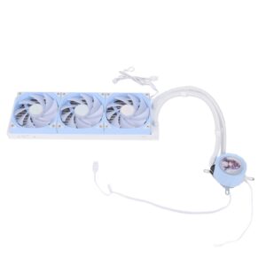 CPU Liquid Cooler PWM Temperature Control Low Noise Hydraulic Bearing ARGB CPU Water Cooling Fan for 1366 2011 115X 1200 1700 AM4 AM5